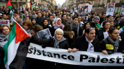 manifestation, palestine, paris