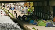 migrants, camp, Aubervilliers, PCF