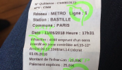 RATP, touristes, PV, amend