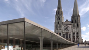 Chartres, Eure et Loir, cathédrale, parvis, projet