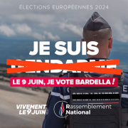 RN, élections euriopopééennes, Gendarmerie, affiche