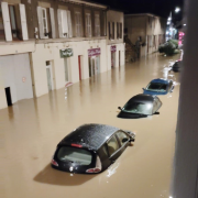 Tempête Kirk, inondations, villes, bilan