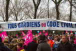 FN, UMP, Mariage gay, manifestation, cop, le pen